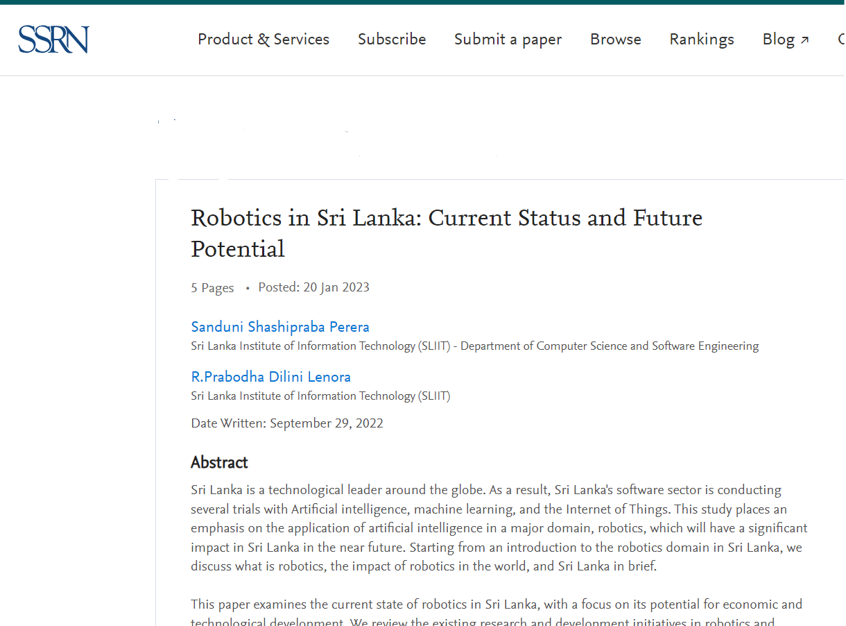 Robotic Conference Paper